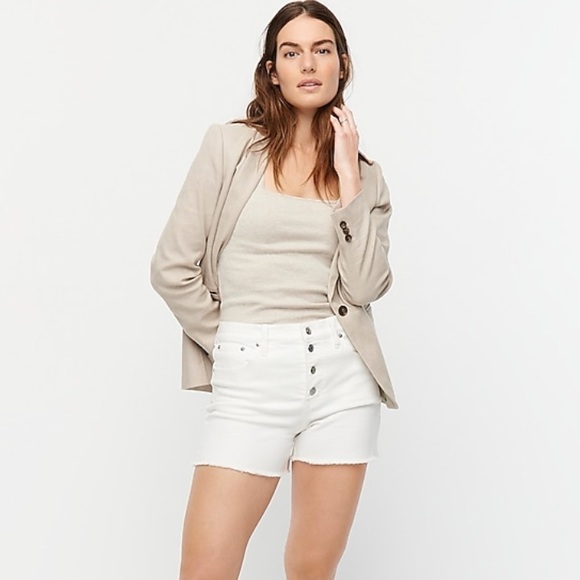 NWT J. Crew Denim High Rise Button Fly Shorts - Picture 3 of 10